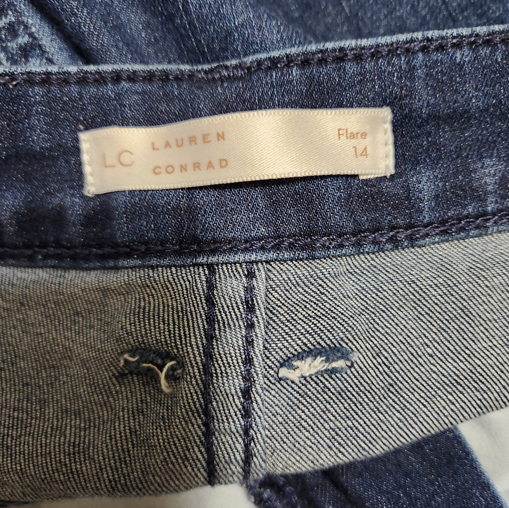 Lauren Conrad Flare Jeans Denim Size 14 - Picture 6 of 6